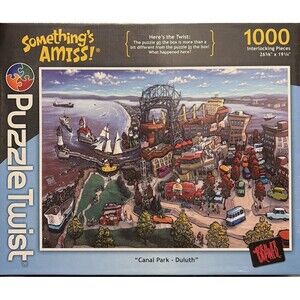 PuzzleTwist Something's Amiss Canal Park Duluth 1000 Pc Jigsaw Puzzle Family New